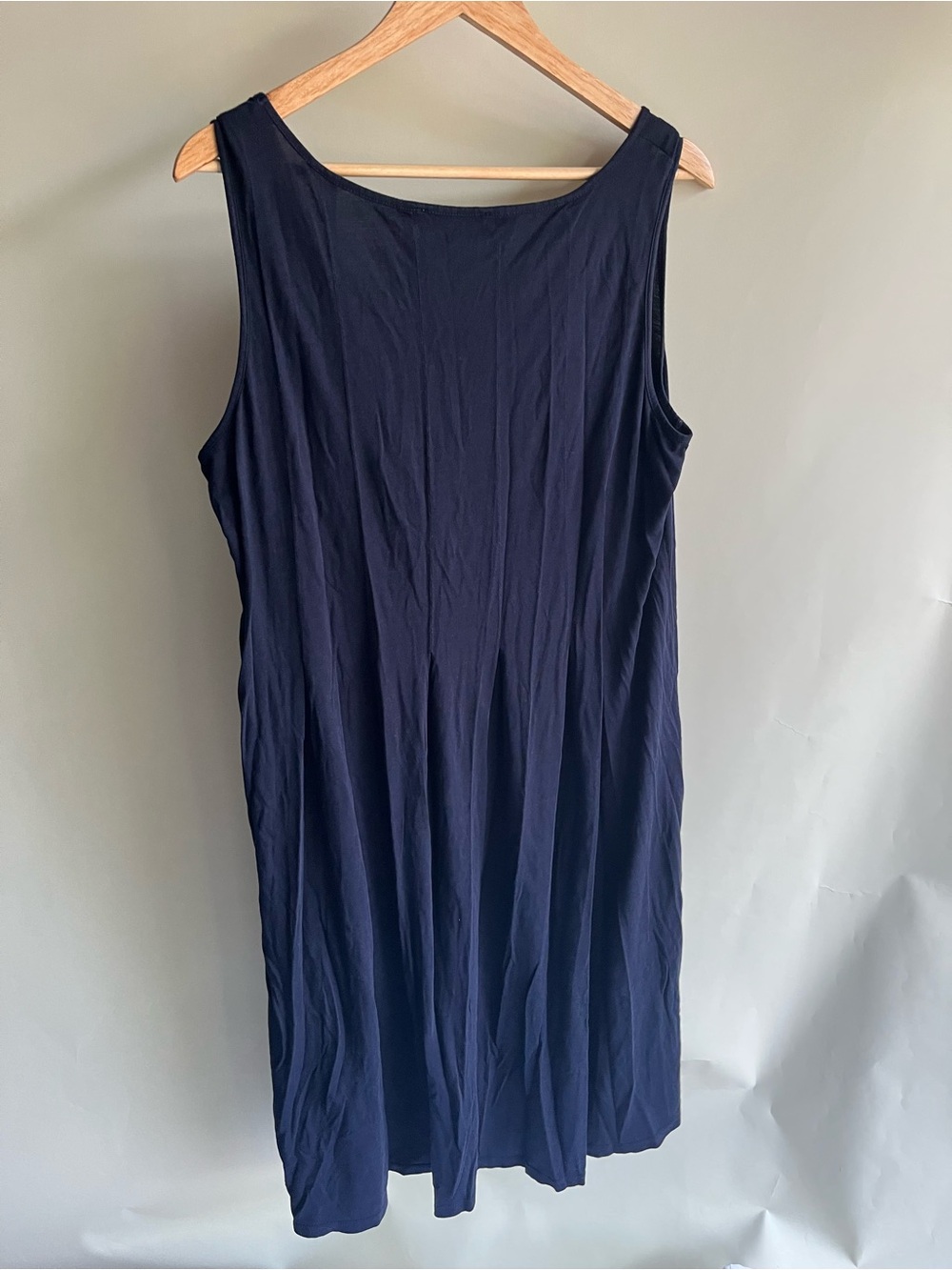 Jones New York Sport Woman Dress Sz 2X Navy Blue Sleeveless Knit EUC - Picture 4 of 5